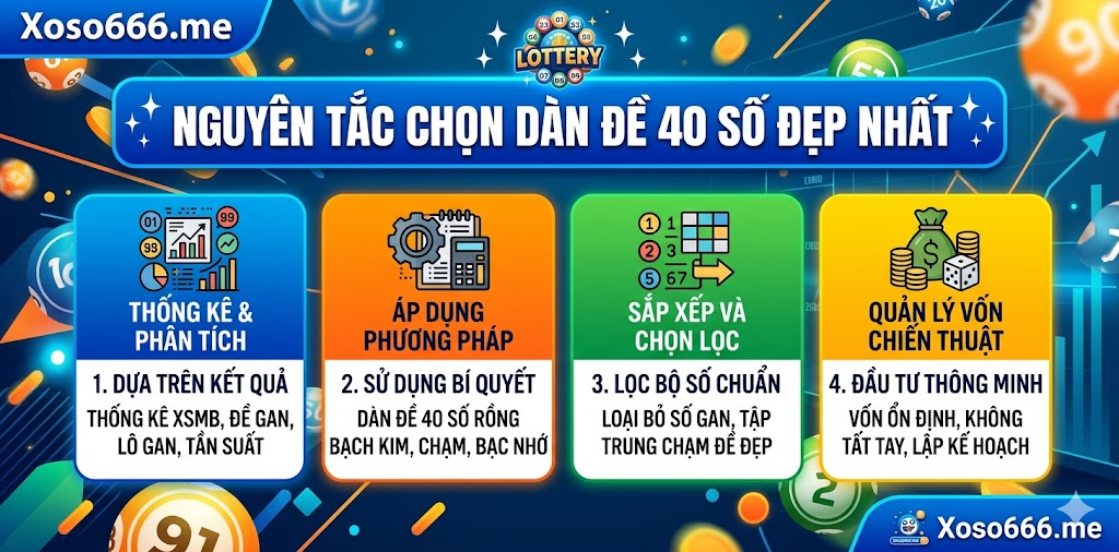 dàn đề 40 số đẹp nhất hôm nay