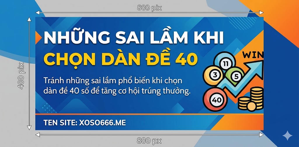 Những sai lầm khi chọn dàn đề 40 số hôm nay